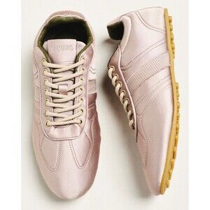 ANTHROPOLOGIE ALOHAS Women New US 10 10.5 Sneakers Metallic Lace Up Rife Sheen